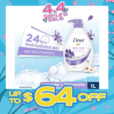 DOVE - Dove Go Fresh Relaxing Lavender + Chamomile Hydration Body Wash 1000ml