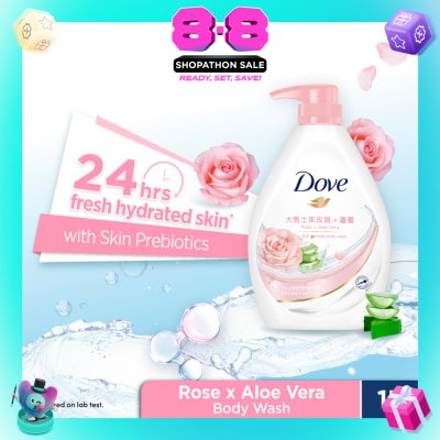 DOVE - Go Fresh Rose x Aloe Vera Body Wash 1000ml