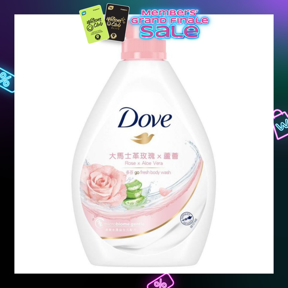 Dove Go Fresh Rose x Aloe Vera Body Wash 1000ml