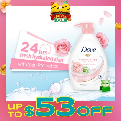 DOVE Dove Go Fresh Rose x Aloe Vera Body Wash 1000ml