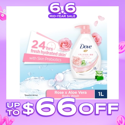 DOVE - Go Fresh Rose x Aloe Vera Body Wash 1000ml
