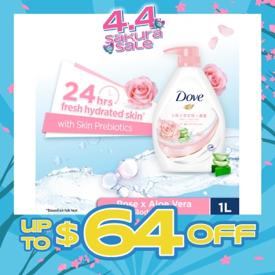 DOVE - Dove Go Fresh Rose x Aloe Vera Body Wash 1000ml