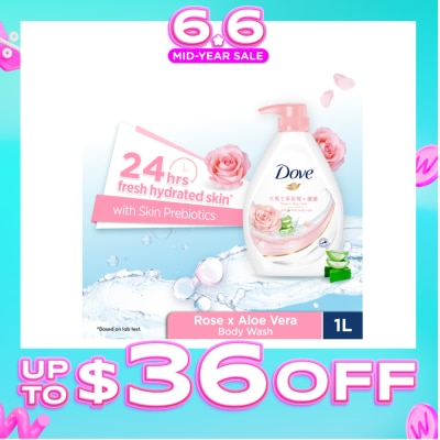 DOVE - Go Fresh Rose x Aloe Vera Body Wash 1000ml