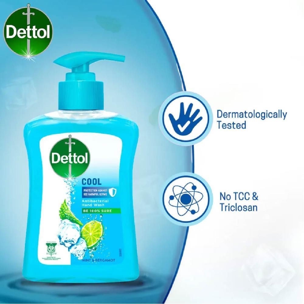 Anti-Bacterial Liquid Hand Wash Cool (Kills 99.9% Germs) 250ml