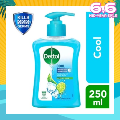 DETTOL Anti-Bacterial Liquid Hand Wash Cool (Kills 99.9% Germs) 250ml