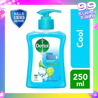 DETTOL Anti-Bacterial Liquid Hand Wash Cool (Kills 99.9% Germs) 250ml