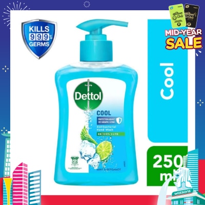 DETTOL Anti-Bacterial Liquid Hand Wash Cool (Kills 99.9% Germs) 250ml