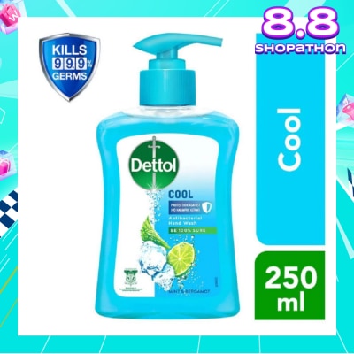 DETTOL Anti-Bacterial Liquid Hand Wash Cool (Kills 99.9% Germs) 250ml