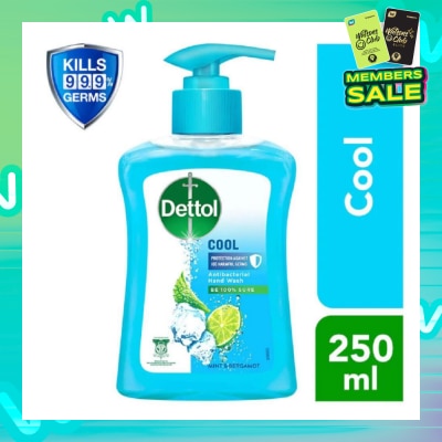 DETTOL Anti-Bacterial Liquid Hand Wash Cool (Kills 99.9% Germs) 250ml
