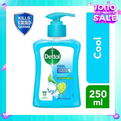 DETTOL Anti-Bacterial Liquid Hand Wash Cool (Kills 99.9% Germs) 250ml