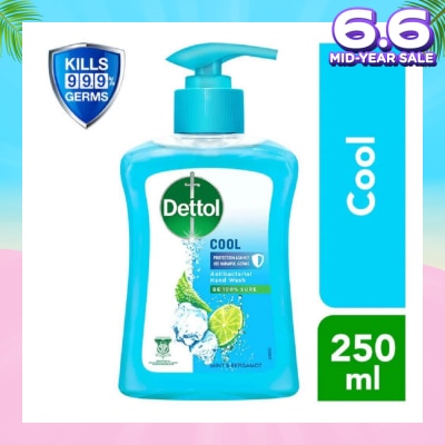 DETTOL Anti-Bacterial Liquid Hand Wash Cool (Kills 99.9% Germs) 250ml