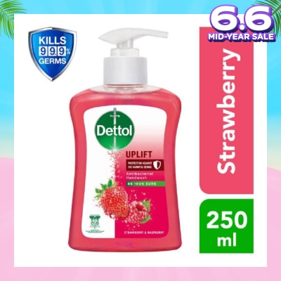 DETTOL Anti-Bacterial Liquid Hand Wash Strawberry (Kills 99.9% Germs) 250ml