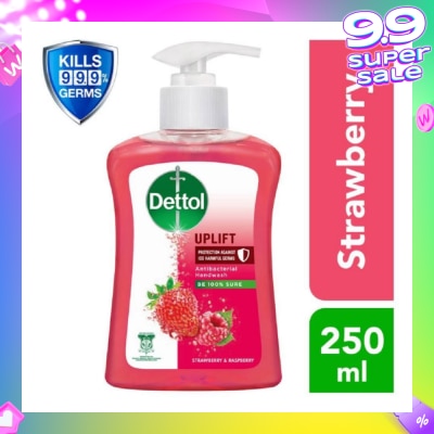 DETTOL Anti-Bacterial Liquid Hand Wash Strawberry (Kills 99.9% Germs) 250ml