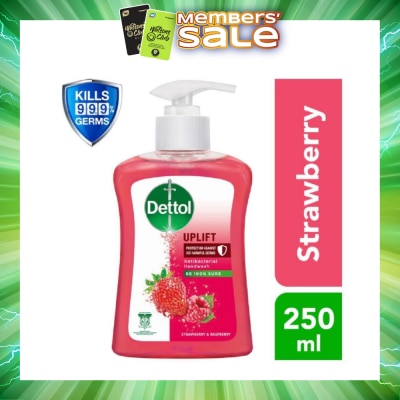 DETTOL - Anti-Bacterial Liquid Hand Wash Strawberry (Kills 99.9% Germs) 250ml