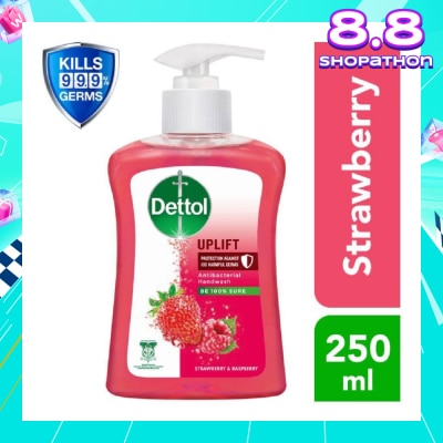DETTOL Anti-Bacterial Liquid Hand Wash Strawberry (Kills 99.9% Germs) 250ml