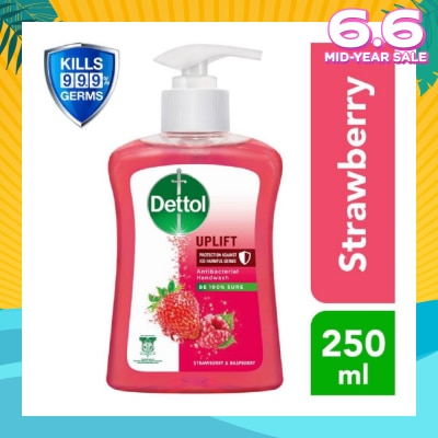DETTOL Anti-Bacterial Liquid Hand Wash Strawberry (Kills 99.9% Germs) 250ml