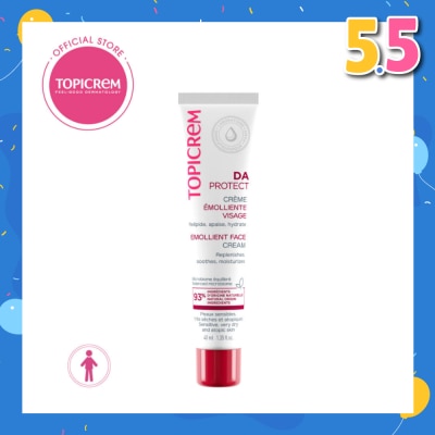 TOPICREM Da Emollient Face Cream (Intensely Nourishing And Hydrating Sensitive, Very Dry Or Atopic Skin) 40ml