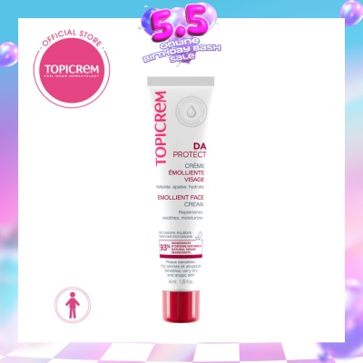 TOPICREM - Da Emollient Face Cream (Intensely Nourishing And Hydrating Sensitive, Very Dry Or Atopic Skin) 40ml