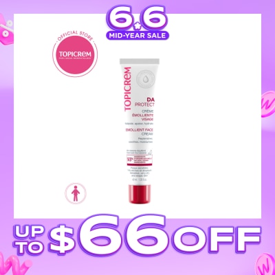 TOPICREM - Da Emollient Face Cream (Intensely Nourishing And Hydrating Sensitive, Very Dry Or Atopic Skin) 40ml