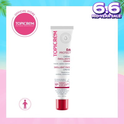 TOPICREM Da Emollient Face Cream (Intensely Nourishing And Hydrating Sensitive, Very Dry Or Atopic Skin) 40ml