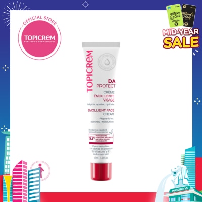 TOPICREM Da Emollient Face Cream (Intensely Nourishing And Hydrating Sensitive, Very Dry Or Atopic Skin) 40ml