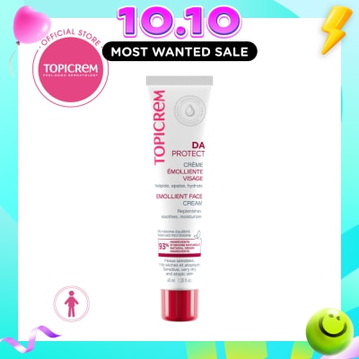 TOPICREM Da Emollient Face Cream (Intensely Nourishing And Hydrating Sensitive, Very Dry Or Atopic Skin) 40ml image