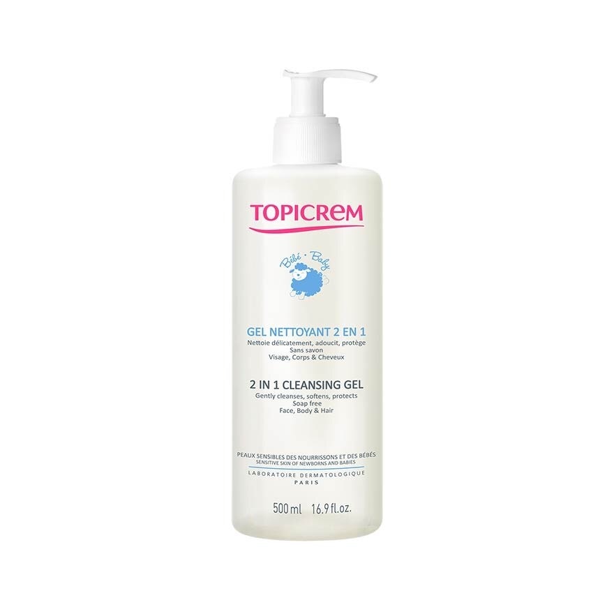 2 In 1 Cleansing Gel (Cleanse The Body And Hair Of Newborns, Babies And Young Children) 500ml