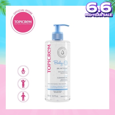 TOPICREM 2 In 1 Cleansing Gel (Cleanse The Body And Hair Of Newborns, Babies And Young Children) 500ml