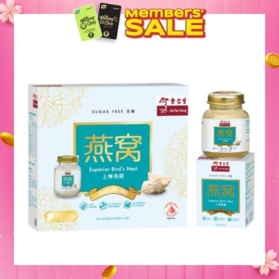 EU YAN SANG Stabilizer Free Superior Bird's Nest Sugar Free (100% Natural, Genuine Complete Bird's Nest Strands) 70g x 6s