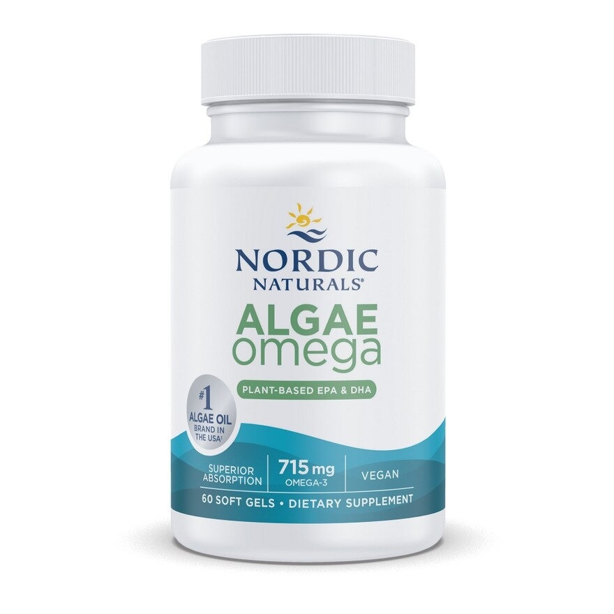 Algae Omega 625Mg 100% Vegetarian Omega-3 60 Soft Gels