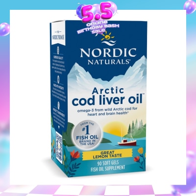 NORDIC NATURALS - Arctic Cod Liver Oil 1000mg 90 Soft Gels