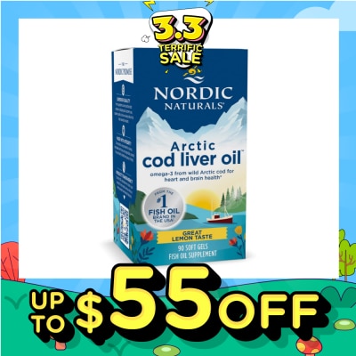 NORDIC NATURALS Arctic Cod Liver Oil 1000mg 90 Soft Gels