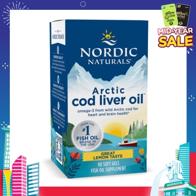 NORDIC NATURALS Arctic Cod Liver Oil 1000mg 90 Soft Gels