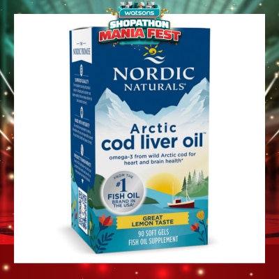NORDIC NATURALS - Arctic Cod Liver Oil 1000mg 90 Soft Gels