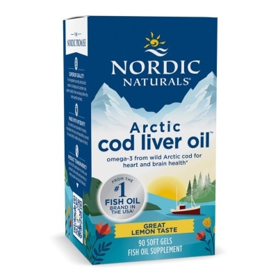 NORDIC NATURALS Arctic Cod Liver Oil 1000mg 90 Soft Gels