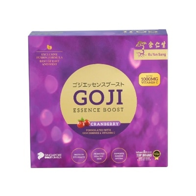 EU YAN SANG Cranberry Goji Essence Boost Sachet (For Protects Eye Health, Promotes Healthy Skin & Supports Immune System) 30g x 10s