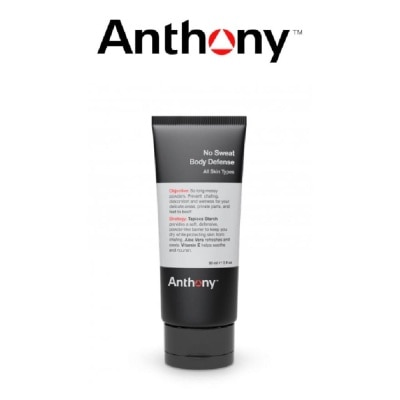 ANTHONY No Sweat Body Defense Wash for All Skin Types (Prevents Chafing, Discomfort & Wetness in Delicate Areas)