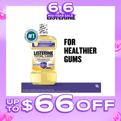 LISTERINE - Listerine Gum Care Zero Non Alcohol Mouthwash Herbal Ginger Less Intense Taste 1000ml