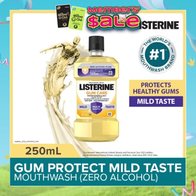 LISTERINE - Listerine Gum Care Zero Non Alcohol Mouthwash Herbal Ginger Less Intense Taste 250ml