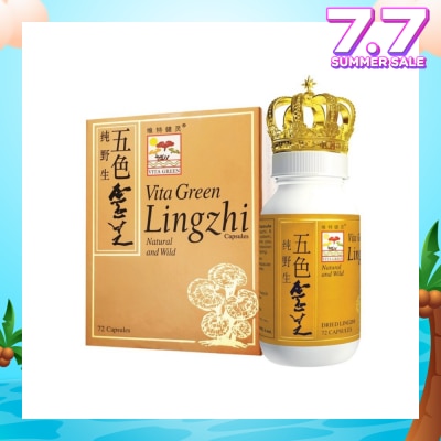 VITAGREEN Lingzhi Capsules (Promote Blood Circulation + Give Extra Energy & Improve Complexion) 72s