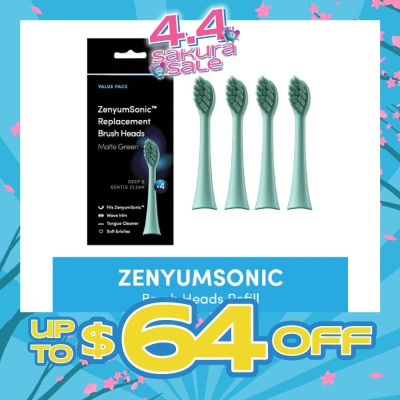 ZENYUM - ZenyumSonic Brush Heads Matte Green 4s