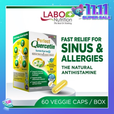 LABO NUTRITION Perfect Quercetin Dietary Supplement Capsule (For Immunity, Sinus, Allergy, Itchy Eye, Natural Antihistamine Relief) 60s