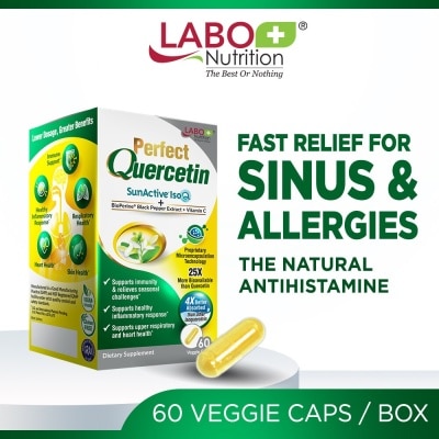 LABO NUTRITION Perfect Quercetin Dietary Supplement Capsule (For Immunity, Sinus, Allergy, Itchy Eye, Natural Antihistamine Relief) 60s