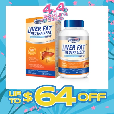 US CLINICALS - USC Liver Fat Neutrilizer (Promote Healthy Liver Fat Level) 60s