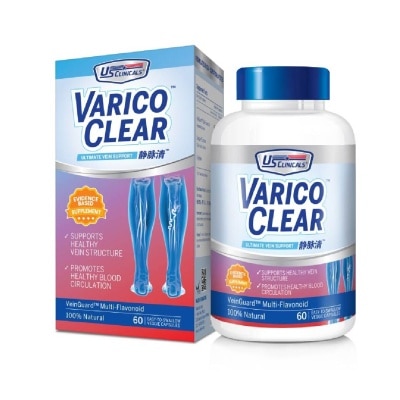 US CLINICALS VaricoClear Ultimate Vein Support (Support Healthy Vein Structure) 60s