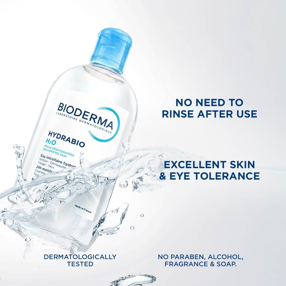 Hydrabio H2O Moisturising Micellar Water (Facial Non-Rinse Cleanser for Dehydrated Sensitive Skin) 100ml