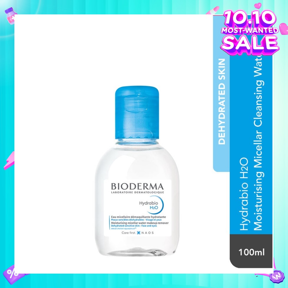 Hydrabio H2O Moisturising Micellar Water (Facial Non-Rinse Cleanser for Dehydrated Sensitive Skin)  100ml