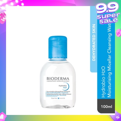 BIODERMA Hydrabio H2O Moisturising Micellar Water (Facial Non-Rinse Cleanser for Dehydrated Sensitive Skin)  100ml