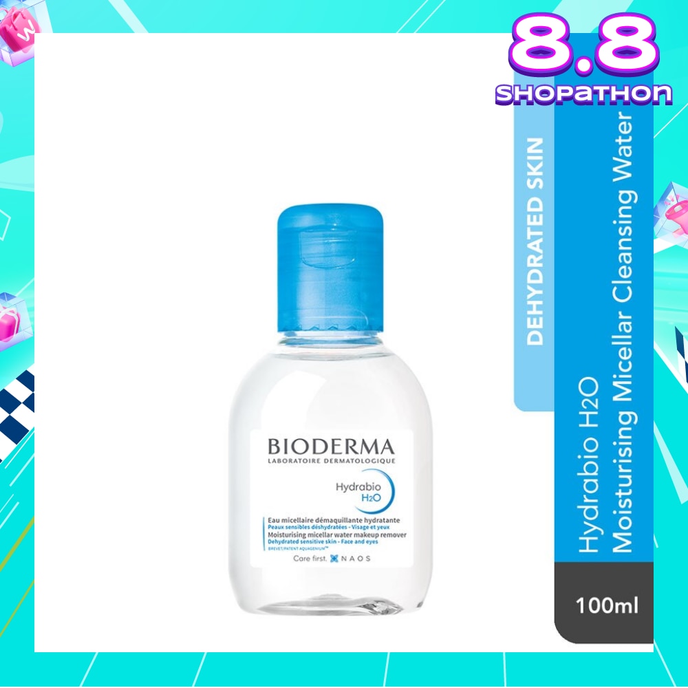 Hydrabio H2O Moisturising Micellar Water (Facial Non-Rinse Cleanser for Dehydrated Sensitive Skin)  100ml