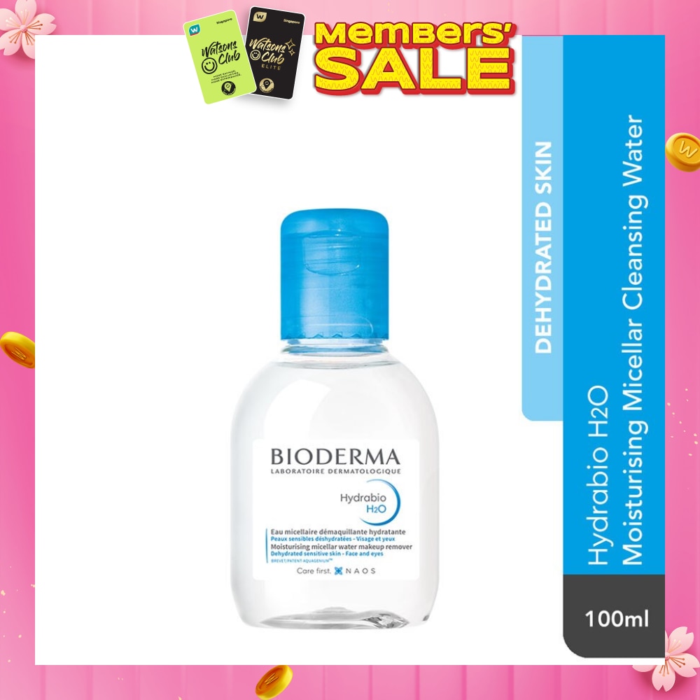 Hydrabio H2O Moisturising Micellar Water (Facial Non-Rinse Cleanser for Dehydrated Sensitive Skin) 100ml